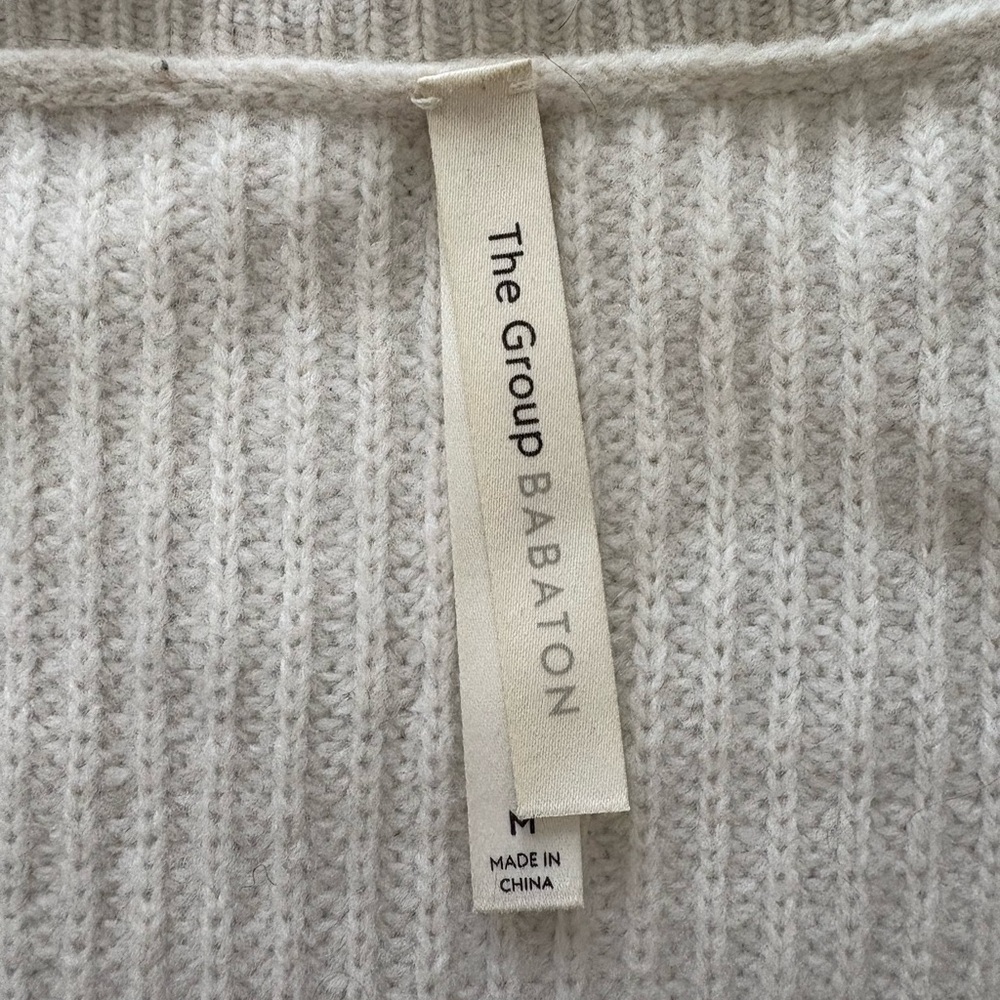 Babaton Cream Ribbed Cardigan - Picture 2 of 4